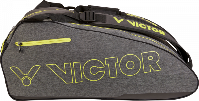 Victor 12 Racket Bag Grey & Yellow