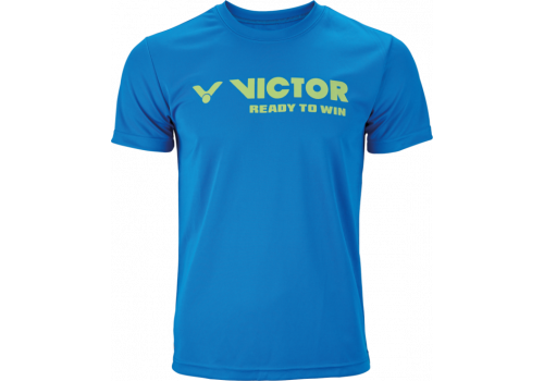 Victor Men's Blue T-Shirt (Victor writing) 